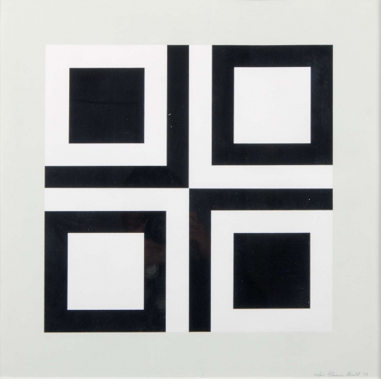 Untitled (Black and White Squares) by Florence Arnold
