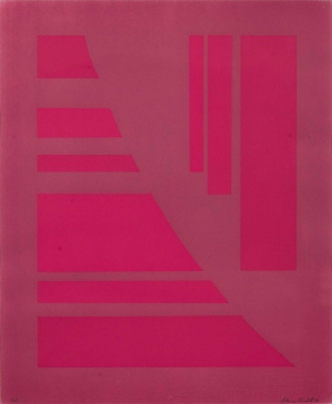 Untitled (Fuchsia and Red)