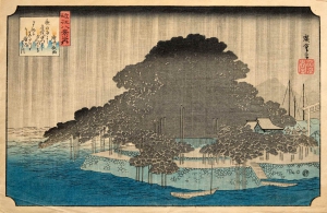 Night Rain at Karasaki, from Eight Views of Omi