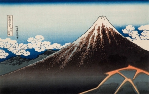 Rainstorm Beneath the Summit, from Thirty-six Views of Mount Fuji